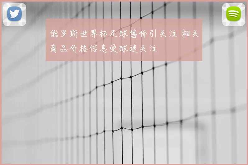 俄罗斯世界杯足球售价引关注 相关商品价格信息受球迷关注