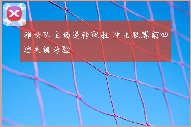 潍坊队主场逆转取胜 冲击联赛前四迎关键考验